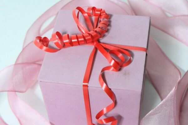 roze cadeau doos