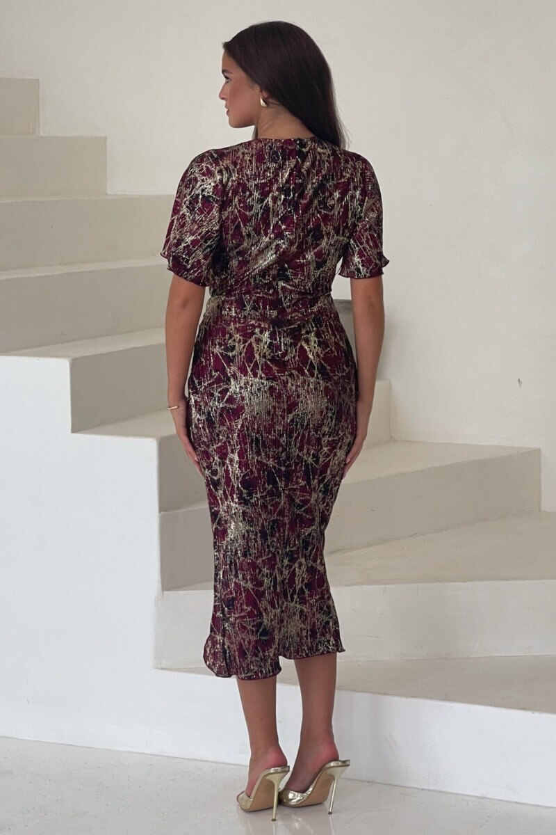 Kisla bordeaux/goud - Afbeelding 3