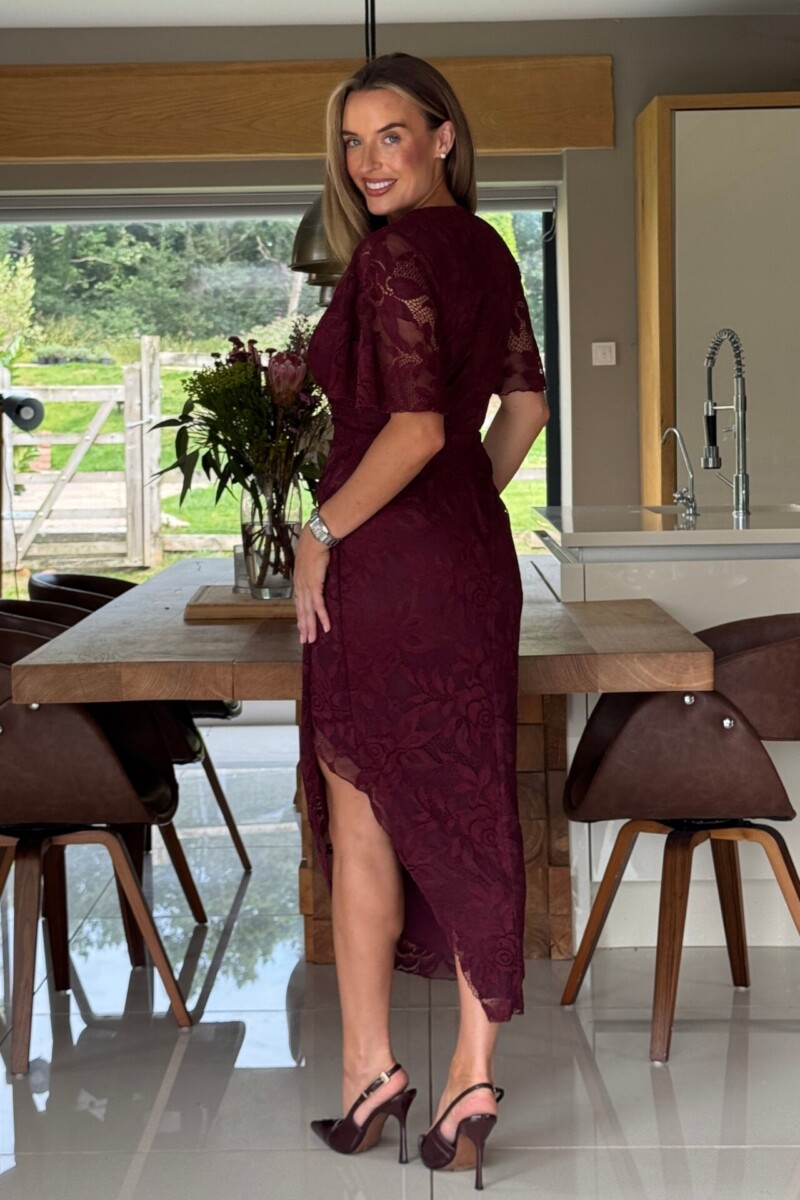 Katasha bordeaux/kant - Afbeelding 3