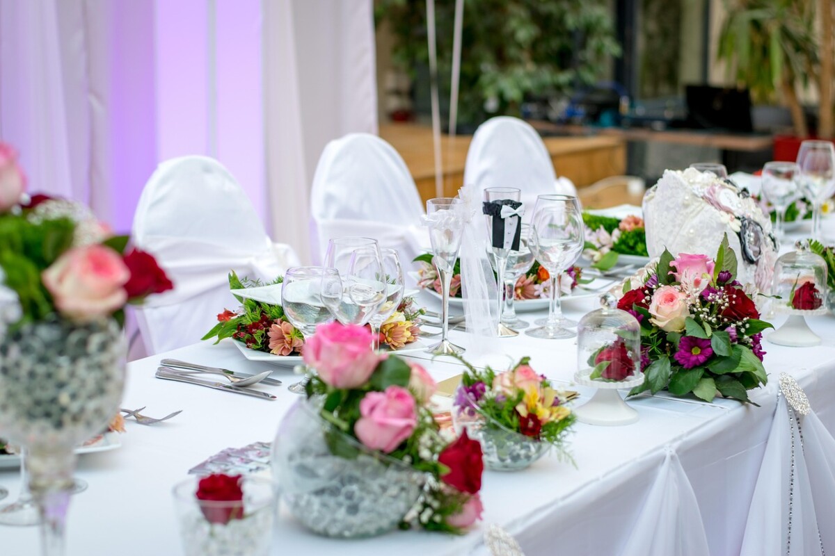 bruiloft diner tafel