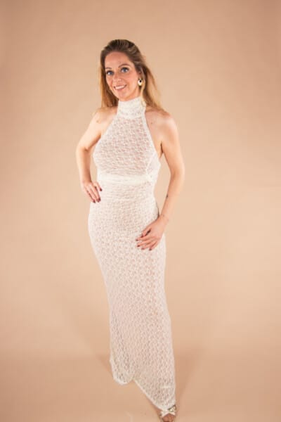 Alternative view of Violetta ecru