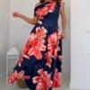 Ketty blauw/fuchsia