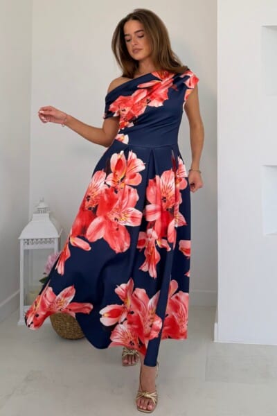 Ketty blauw/fuchsia