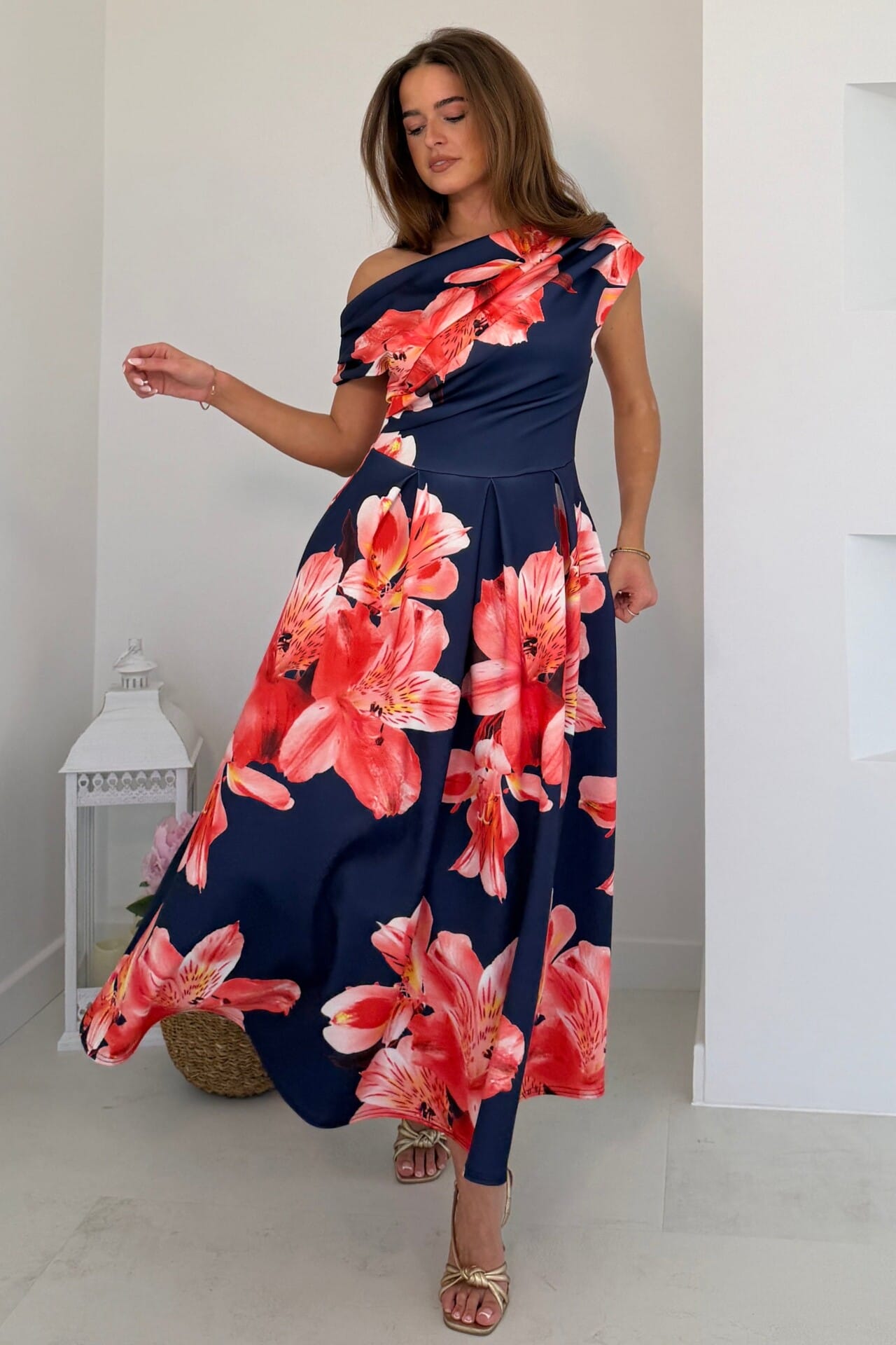 Ketty blauw/fuchsia