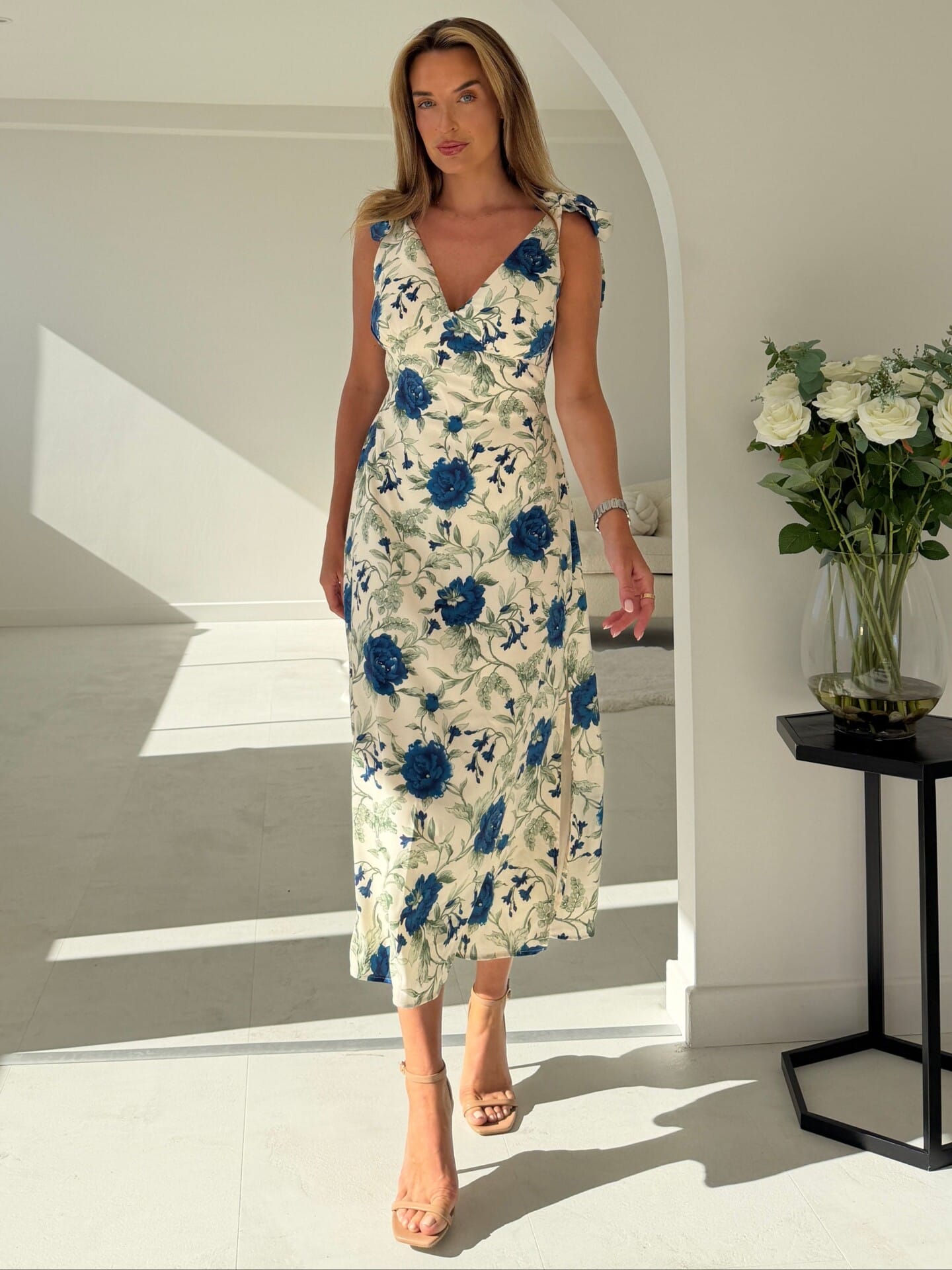 Kevina bloemenblauw
