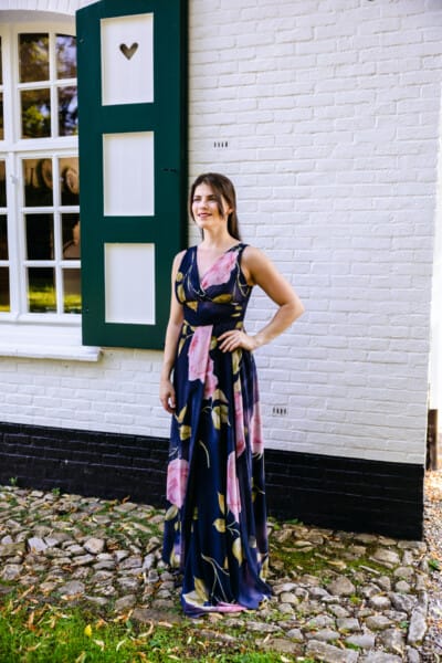 Elnora bloem zwart