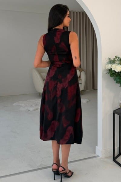 Alternative view of Keilani zwart/bordeaux