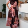 Ketty roze/bruin